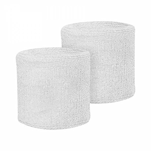 Verceys Unisex Sports Wrist Sweatbands Hand Wrap Tennis Badminton Band White (B071NX7L7B) Amazon Price History, Amazon Price Tracker
