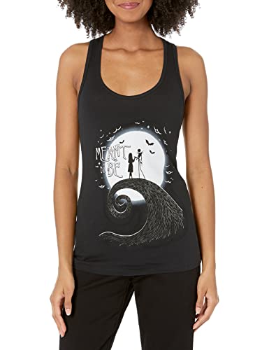Junior's The Nightmare Before Christmas Halloween Jack Skellington Sally Meant to Be Racerback Tank Top - Black - X Large
