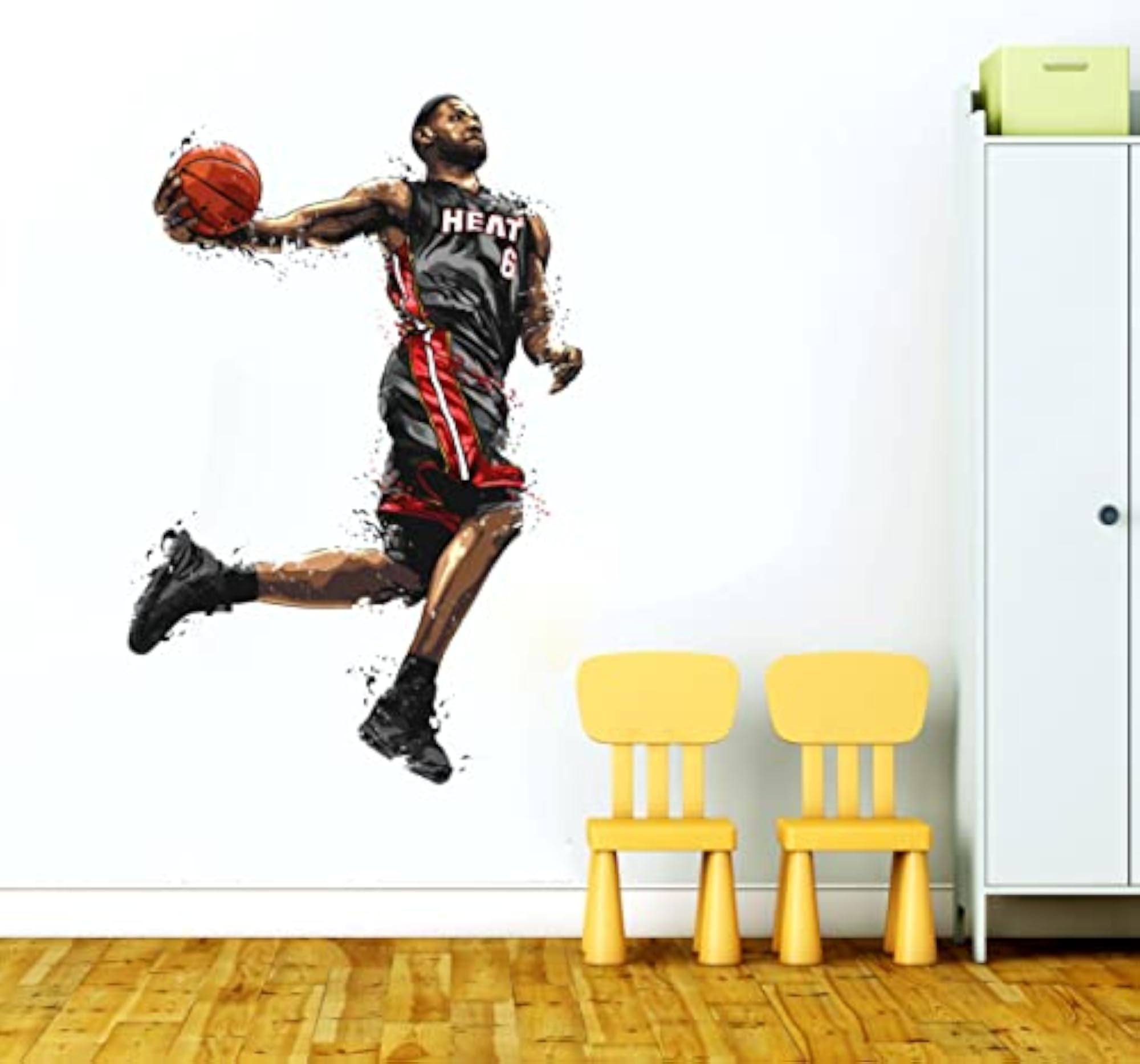 Basketball Heat Player Wall Sticker