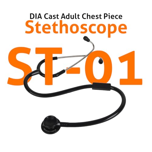 Image of BPL Medical Technologies ST-01 DIA Cast Adult Chest Piece Stethoscope|High Acoustic Level, Versatile Chestpiece for Adult & Pediatric Use|Medical Instrument for Auscultation - Black