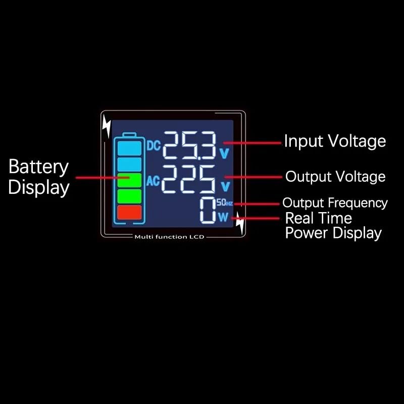 Convertisseur pur sinus 12V 220V 3500W pour installation solaire - 3