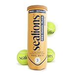 Sea Lions Pro Padel Plus GOLD Championship Padel Balls – Tube of 3 Pressurised Professional Tournament Balls – Fast High Performance Bounce – Built to International Federation Standards