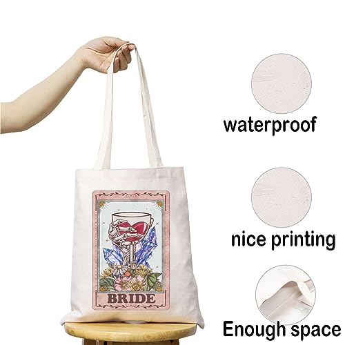 Bolso Tote con diseño de calavera para novia miniatura 5