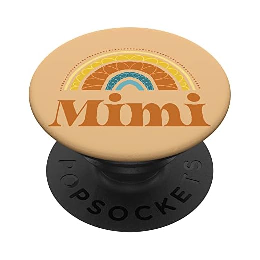 Boho Rainbow Mimi Bohemia Estética Coincidencia Familia Abuela PopSockets PopGrip Intercambiable