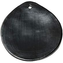 Handmade Clay Comal for Tortillas Traditional Mexican Style Griddle, Authentic Colombian Chamba Black Clay Cookware, Natural Earthenware, Stovetop & Open Fire Safe - Diameter 12 Inches