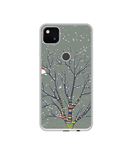 Image of Winter Pattern Print Design Printed Silicon Soft TPU Back Case Cover for Google Pixel 4A