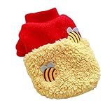 Dog Sweater Vest Dog Coat Winter Fleece Bee Costumes Dog Jacket Small Boy Girl Dog Clothes for Small...