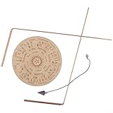 2PCS Copper Dowsing Rods Kit with Mat and Amethyst Pendulum for Water Finding, Divining Rod Set for Divination, Spiritual Energy Alignment,