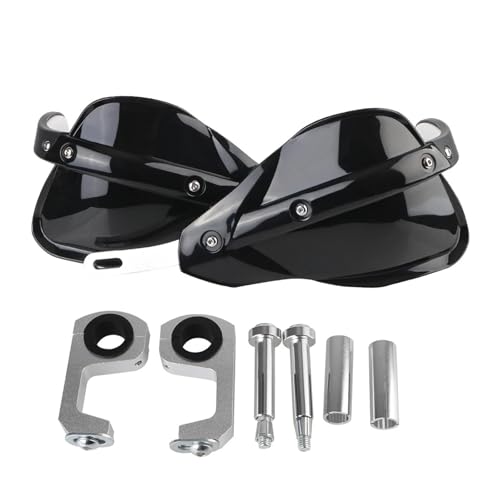 Déflecteurs protection coupe-vent moto guidon réglable bleu - 7