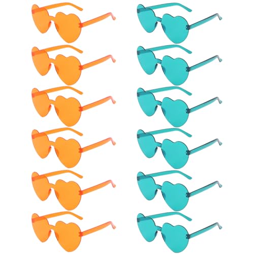 Image of Heart Sunglasses 12 /18 /24 Pcs Heart Shaped Glasses for Women Cute Funny Party Glasses Party Favors Accessories