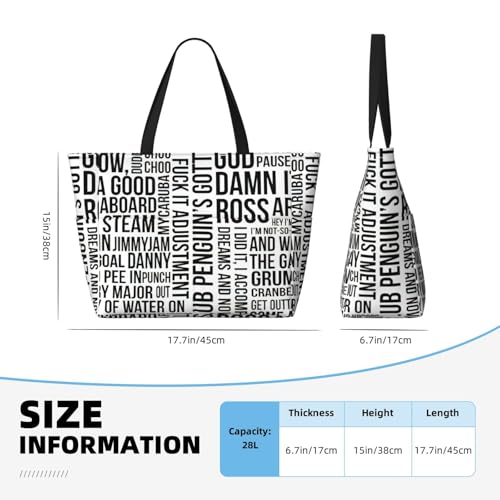 Fashion Game Quotes Print Beach Bag Waterproof Beach Totes Bags For Women, Lightweight Foldable Pool Bag With Zipper Wet Compartment4