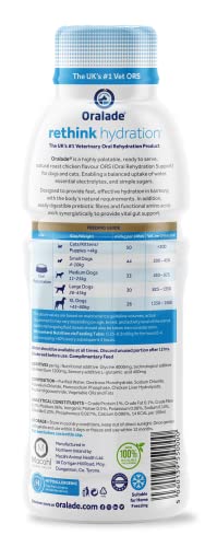 Oralade Advance GI + Oral Rehydration Support | 6 x 500 ml | Flüssiges Diät-Ergänzungsfuttermittel für Hunde und Katzen | Für die mikroenterale Ernährung