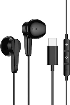 USB C kulakl k, USB-C fi li kulakl k, dahili uzaktan kumanda ile kablolu kulak tomurcuklar  telefon g r meleri ses ve kontrol m zi i, iPhone15 serisi, iPad, diz st  bilgisayar ve di er bir ok USB C