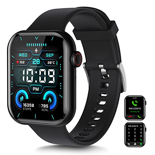 Smart Watch For Android Ios(Answer/Make Call) - 1.9" Full Touch Screen Smartwatch For Men Women, 120 Sport Modes, Fitness Tracker Smart Watch With Heart Rate Sleep Monitor, Bp, Spo2, Ai Voice #TOP12