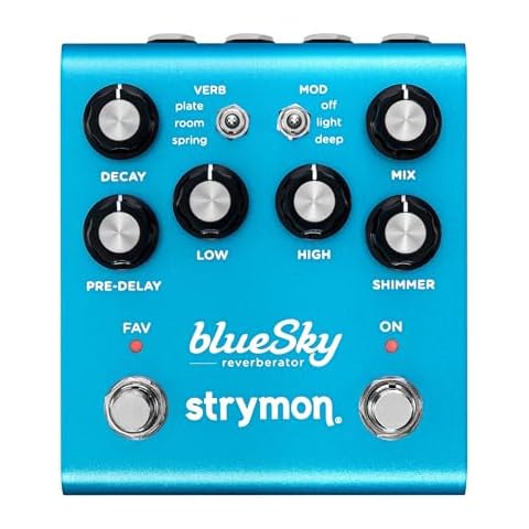 Strymon blueSky V2 Guitar Effects Pedal with Studio Quality Plate, Room and Spring Reverbs, for Electric and Acoustic Guitar, Synths, Vocals and Keyboards Cover