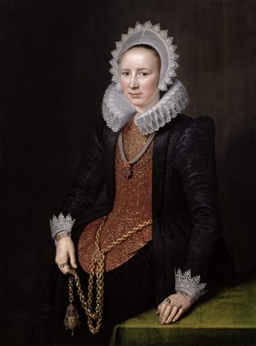 Impresiones lienzo de calidad museo: Ritratto di una signora anziana 60x90cm