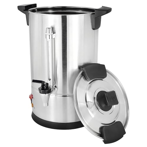 XILANSHMAO Cafetera Comercial de Acero Inoxidable de 6L, cafetera eléctrica con termómetro, máquina de café de Gran Capacidad para Oficina, Eventos y Catering XILANSHMAO Cafetera Comercial de Acero Inoxidable de 6L, cafetera eléctrica con termómetro, máquina de café de Gran Capacidad para Oficina, Eventos y Catering
