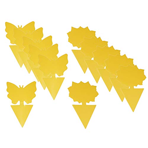Preisvergleich Produktbild 12 x Gelbtafeln Fliegenfallen - Gelbsticker, Gelbstecker Gelb-Sticker Fliegenfänger von all-around24 (12)
