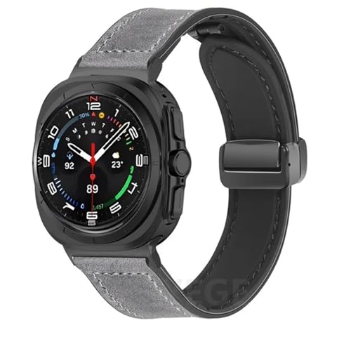 Bracelet de sport pour montre ULTRA7 47mm, bande magnétique et silicone Coal Black