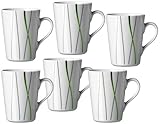 aus hochwertigem Porzellan Ritzenhoff & Breker Kaffeebecher-Set Grace, 6-teilig, 300 ml