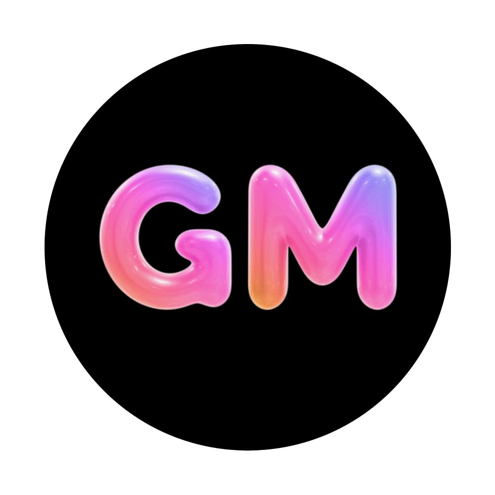 GM Good Morning Crypto Slogan Cryptocurrency NFT Greeting PopSockets with  Interchangeable PopGrip : Amazon.de: Electronics & Photo