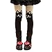 DreamHigh Girl's Black Cat Hosiery Long Cotton Overall Bottom Tights