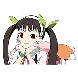 13cm x 9,5 cm para Hachikuji Mayoi, pegatinas para puerta de coche, parachoques, ventana, moda, a prueba de arañazos