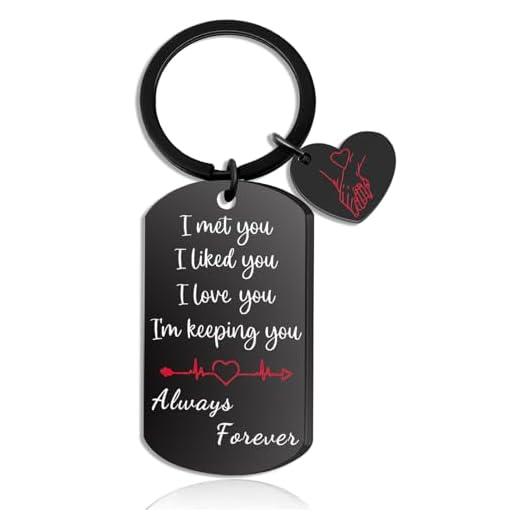Presentes românticos para ela presentes de dia dos namorados para namorada, esposa, namorado, marido, dia dos namorados, aniversário, aniversário, ideia para casais, Love You Always chaveiros, meias