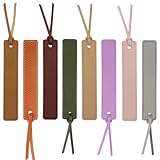 DEFIYEAR 8PCS Leather Bookmark