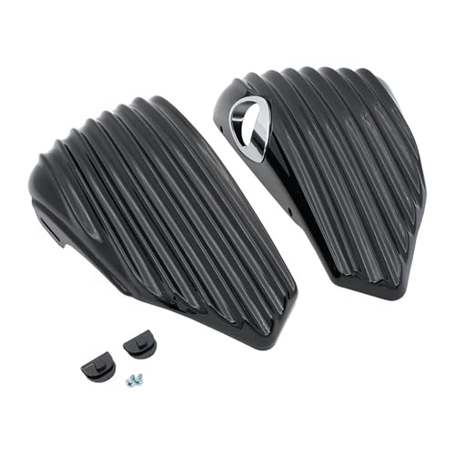 Couvercle batterie pour remplacer cache cassé moto Harley Sportster XL 883 1200 paire noire