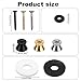 6pcs Guitar Strap Button Locks, Alloy Strap Locks Pins with Mounting Screws Anti Slipping Instrument Accessories Parts for Electric Guitar Ukulele Bass