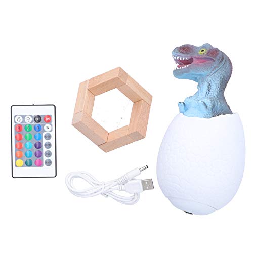 Veilleuse œuf de dinosaure : oubliez la peur du noir avec cette lampe tactile LED