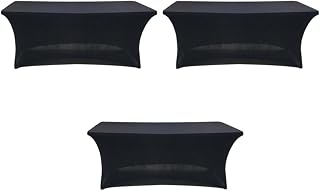 LOLPALONE Juego de 3 fundas de cama elásticas para mesa de belleza, extensiones de pestañas profesionales, color negro