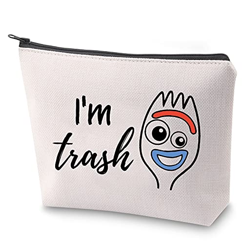 ZJXHPO Forky Toy Story Inspire Gift Forky I'm Trash Makeup Bag Funny Zipper Pouch (I'm Trash)