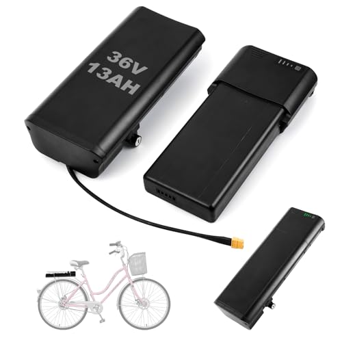 Batteria E-Bike 36V 13Ah da portabagagli con caricatore – compatibile MIFA, Rehberg, Zündapp; motori 50–250W