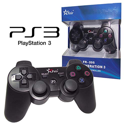 Kit 2 Controle PS3 Sem Fio Wireless P/ Playstation 3, Dualshock, Analógico, Joystick PS3, Manete PS3