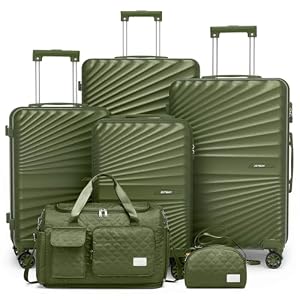 Joyway Joyway Kofferset 6tlg Hartschale Leicht mit 4 Rollen und TSA-Schloss Der Gepäcksets Enthält 1 Multifunktionale Reisetasche und 1 Kulturbeutel Grün Joyway Joyway Kofferset 6tlg Hartschale Leicht mit 4 Rollen und TSA-Schloss Der Gepäcksets Enthält 1 Multifunktionale Reisetasche und 1 Kulturbeutel Grün