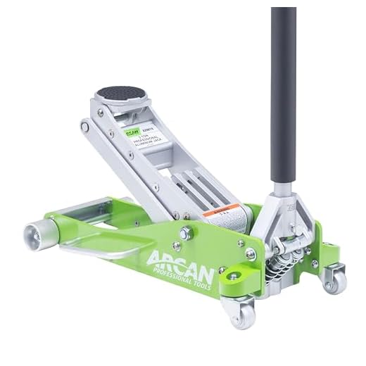 Arcan 3-Ton Quick Rise Aluminum Floor Jack with Dual Pump Pistons & Reinforced Lifting Arm (ALJ3T / A20018)