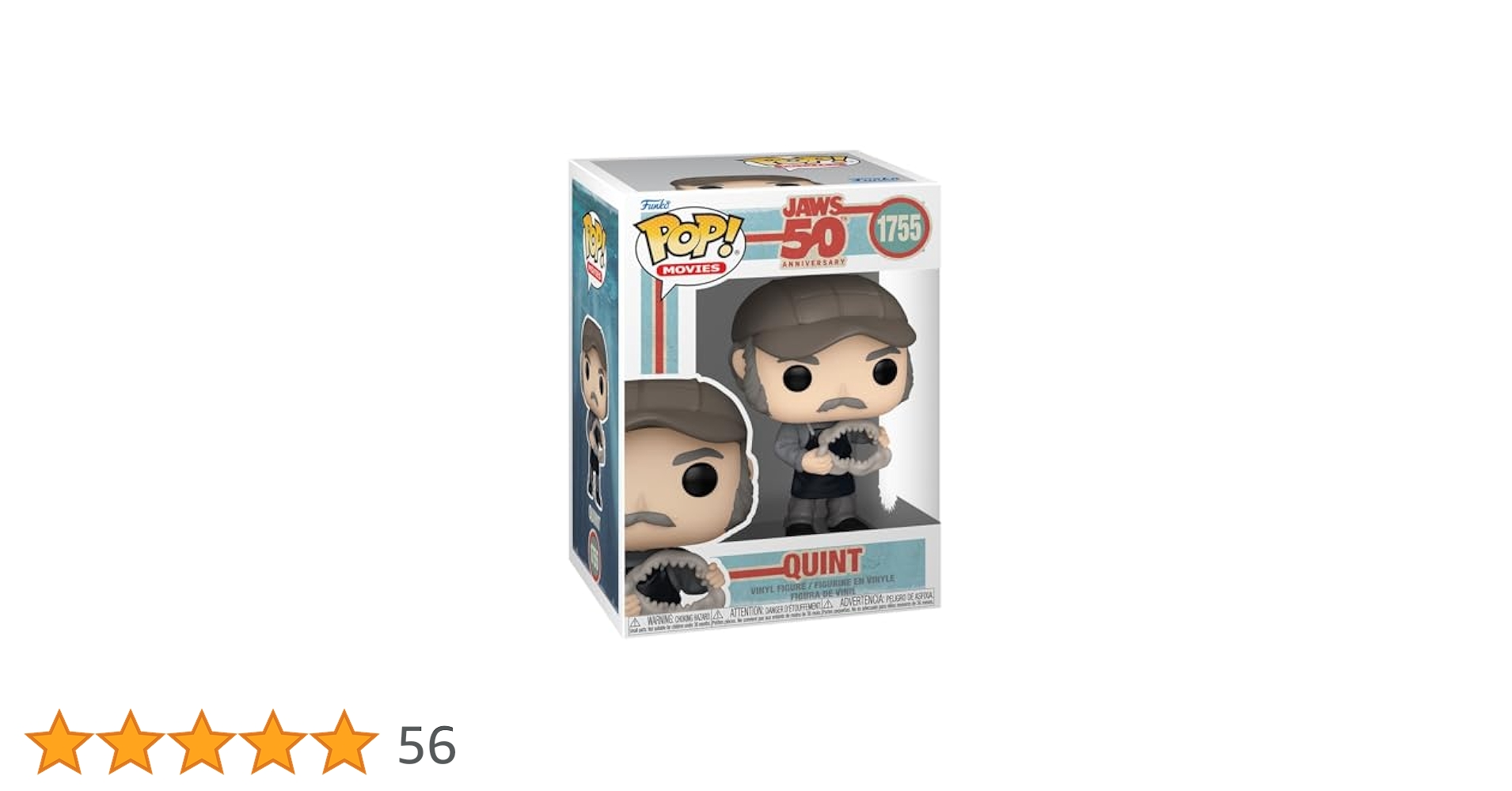 ジョーズ　クイント Funko POP! ファンコポップ JAWS Amazon.com: Funko Pop! Movies: Jaws - Quint, Multicolor