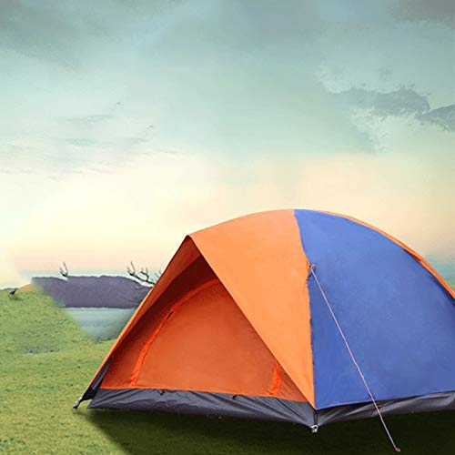 Tente de camping 2-3 personnes double couche anti-UV et imperméable