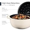 Best Choice Products Non-Stick Pot & Pan Cookware Set, Cast Iron, 2Qt Skillet W/Lid, 10" Grill Or Griddle Pan W/Press, 6Qt Enameled Dutch Oven, Non-toxic, For Cooking & Grilling - Vanilla #4