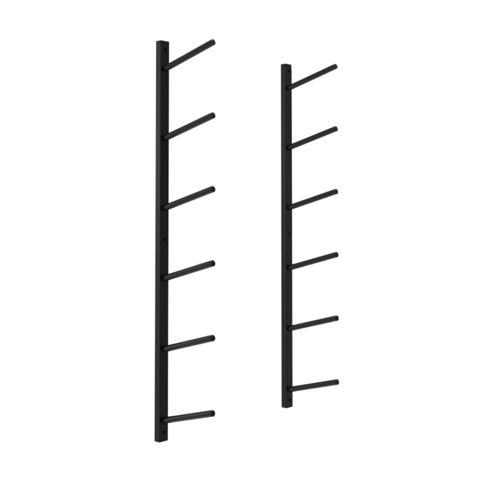 Rangement tapis de yoga mural support vertical 6 niveaux pour rouleau mousse