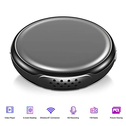 Andoer RUIZU M1 Portable MP3 MP4 Player 8GBPlayer Bluetooth 4.0 Tela TFT de 1,44 pol. Com Fones de o