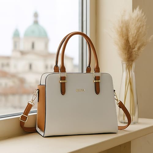 Image of Qiyuer Satchel Purses For Women Handbag And Wallet Set Tote Bag | Premium Vegan Leather,Matching Wallet,RFID Blocking,Work,Casual