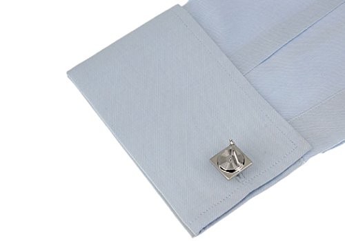 MRCUFF Turntable Record Player DJ Music Pair Cufflinks in a Presentation Gift Box & Polishing Cloth3