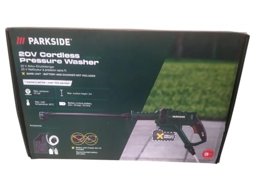 Nettoyeur haute pression sans fil PARKSIDE® PDRA 20-Li A1, 6 types de pulvérisation, sans batterie ni chargeur