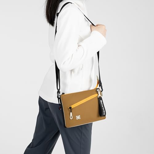 Image of Sherpani Zoom, Small Crossbody Purse, Nylon Crossbody Bag, Lightweight Cross Body Bag, Sleek Dual Pouch, Purses for Women