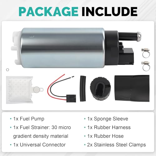GSS342 255LPH High Flow High Pressure Electric Fuel Pump – Universal Performance Fuel Pump - Image 4