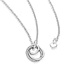 Pandora Moments Women's Sterling Silver Family Always Encircled Pendant Necklace, 60cm, With Gift Box #4