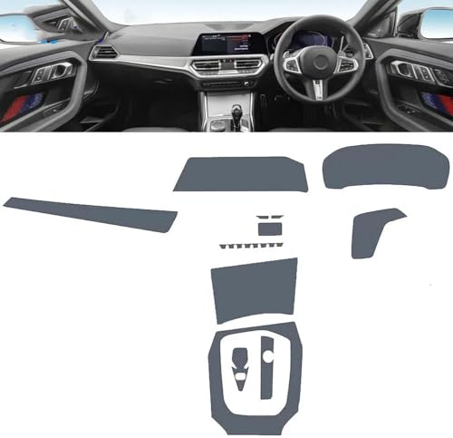 Film PPF anti-rayures écran LCD BMW Série 2 protection console centrale auto TPU - 3
